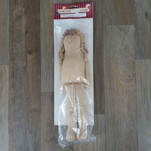 Home-Spun‎ Creations Raffia Hair Doll Craft Supply with Curly Hair 13 inch